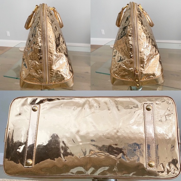 Paris Hilton Gold Alma GM Louis Vuitton Hand Bag - Picture 7 of 12